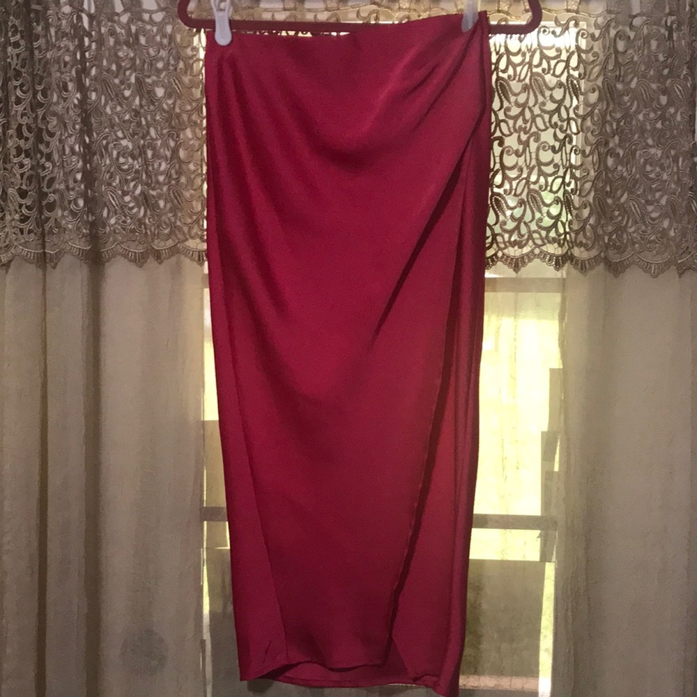 Rachel Zoe Faux-wrap Midi Skirt